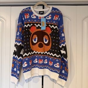 NWT Animal Crossing Tom Nook Christmas Sweater Geeknet Nintendo